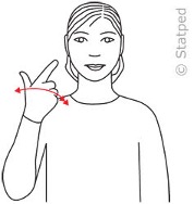 Slik sier man blå på tegnspråk