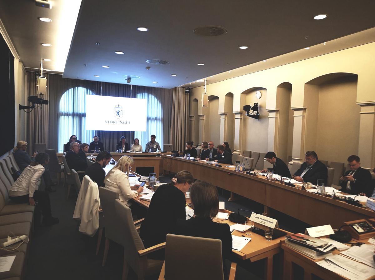 Bilde: Møte på Stortinget