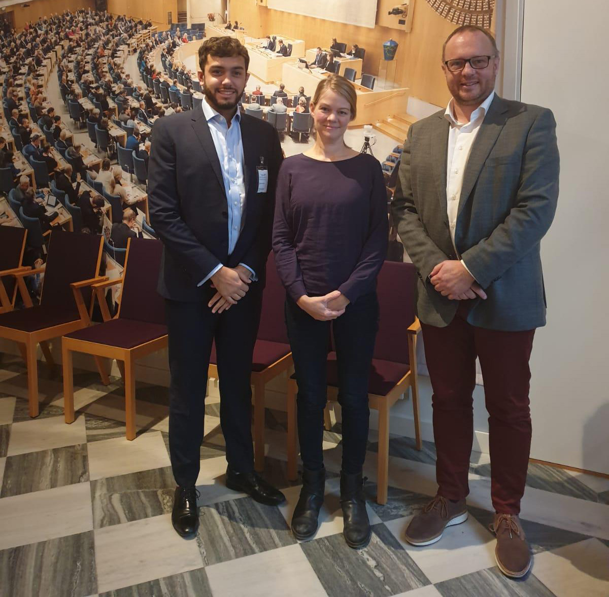 Niels Kristensen, Malin J. Kvitvær og Mordekai Eli Esrason